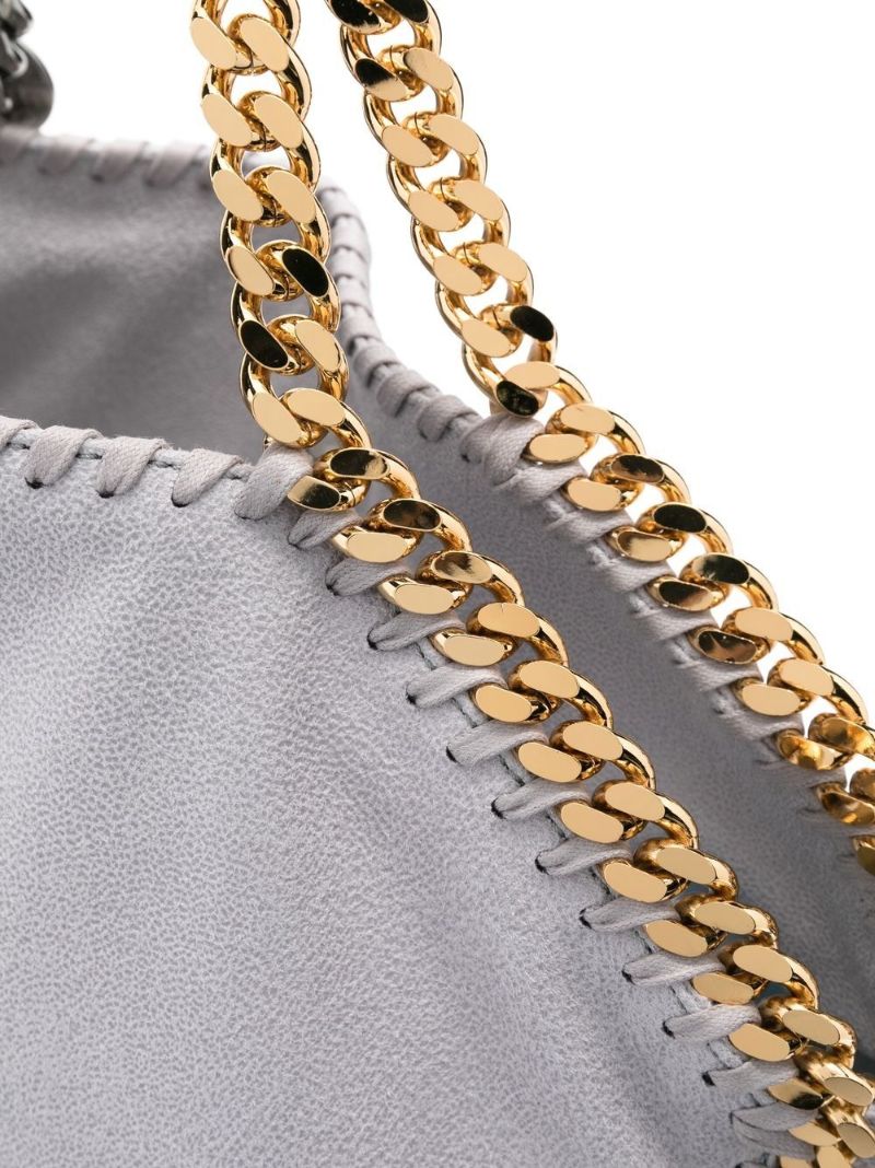 Grey Falabella Foldover Tote Bag