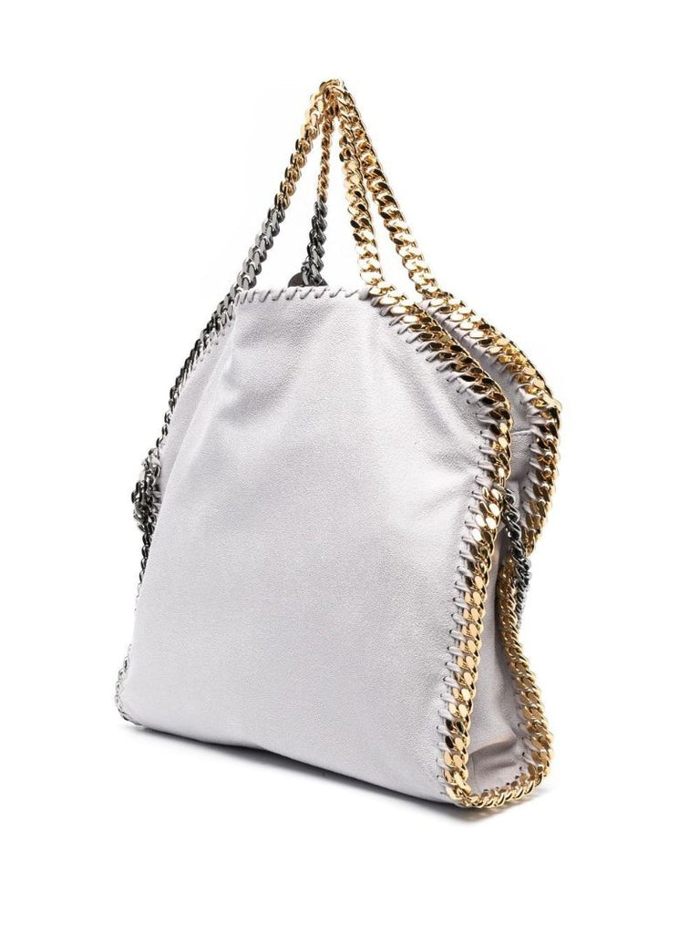 Grey Falabella Foldover Tote Bag