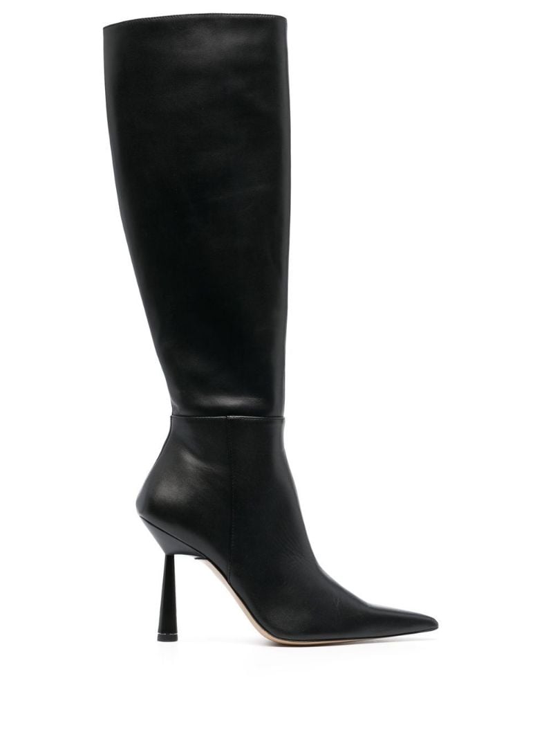 Black Rosie 115 Knee-high Leather Boots