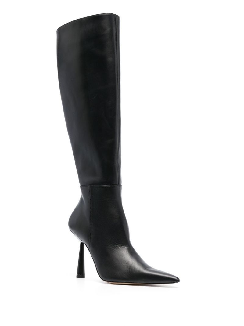 Black Rosie 115 Knee-high Leather Boots