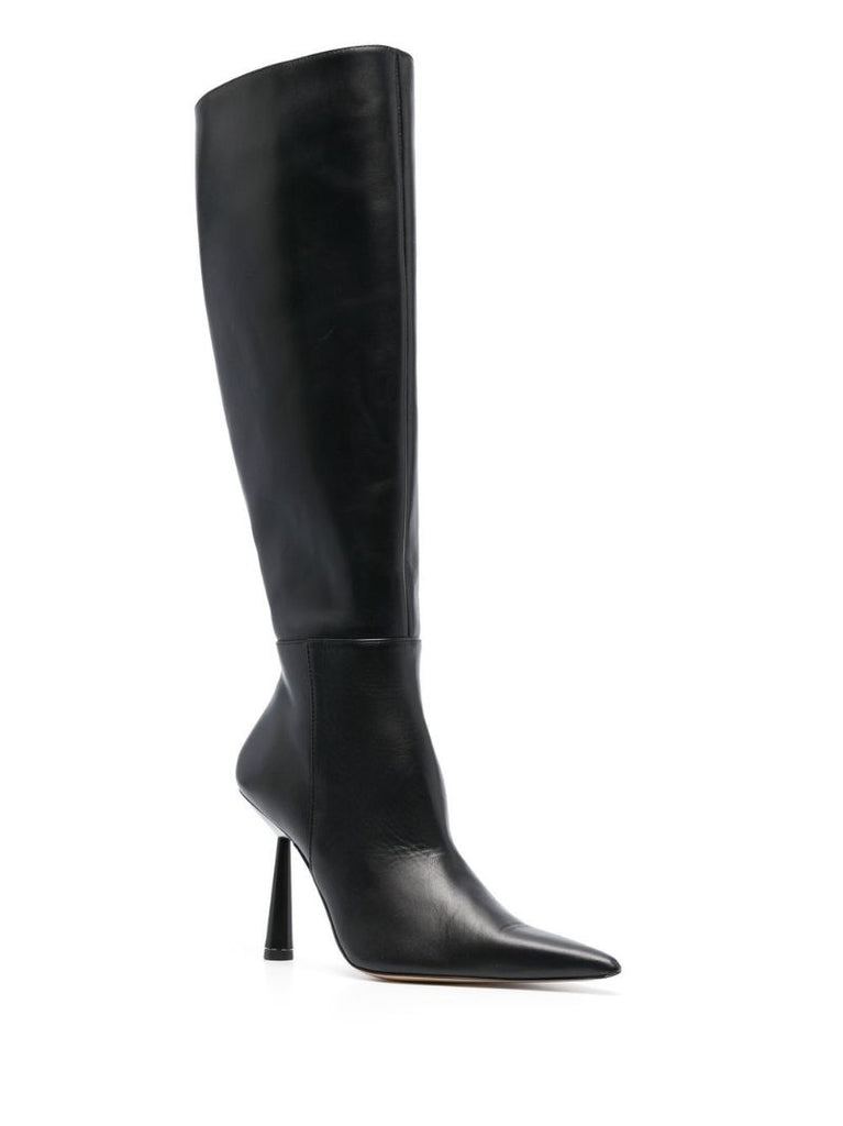 Black Rosie 115 Knee-high Leather Boots