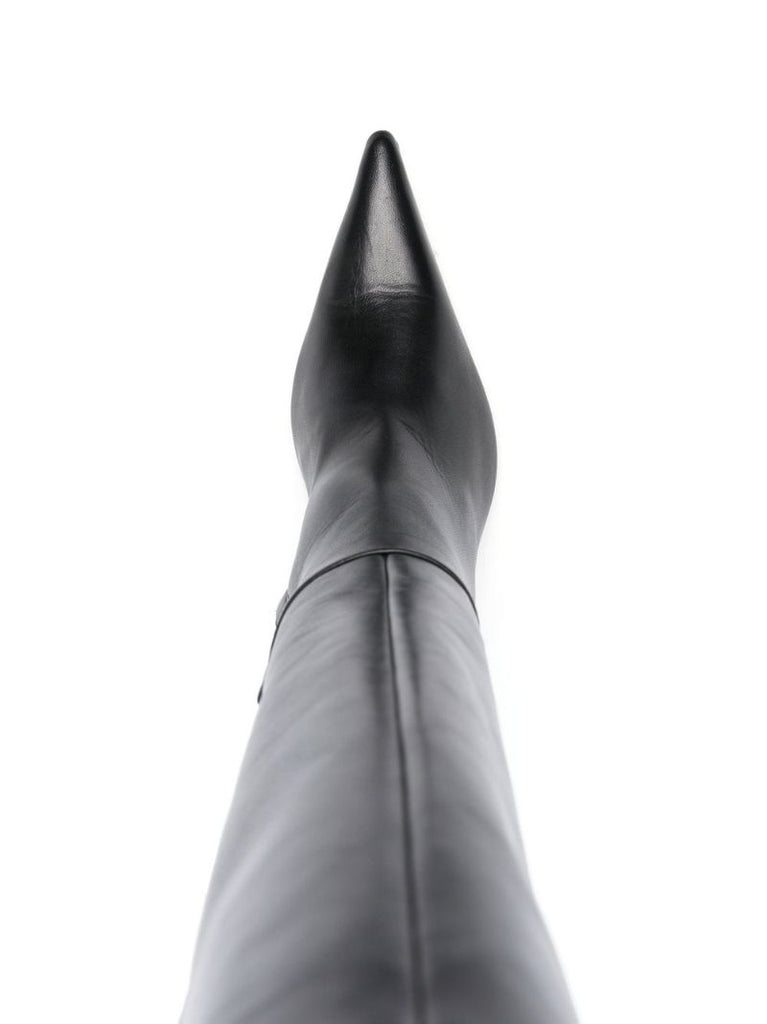 Black Rosie 115 Knee-high Leather Boots