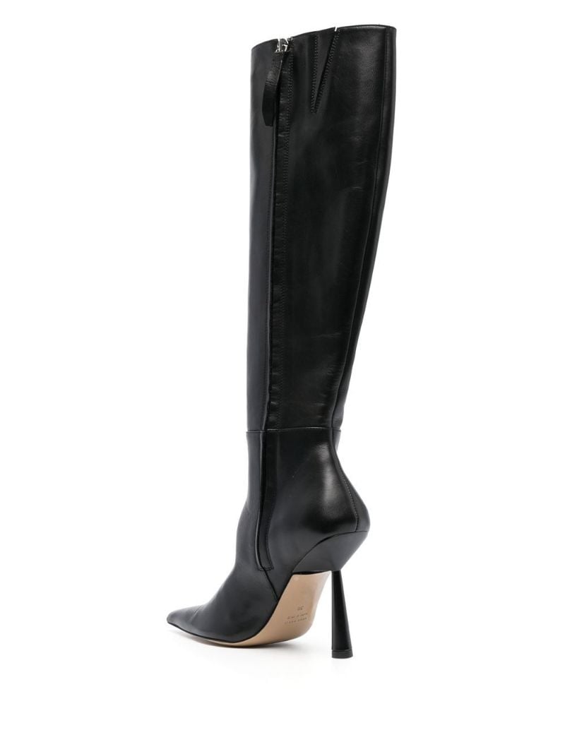 Black Rosie 115 Knee-high Leather Boots