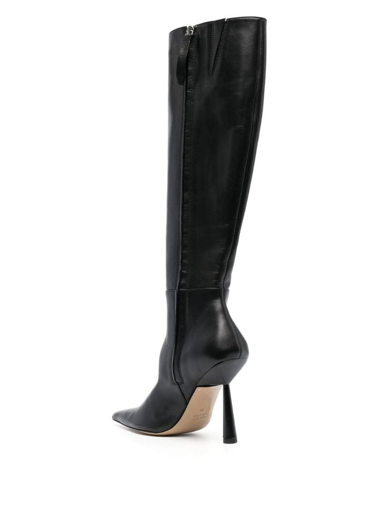 Black Rosie 115 Knee-high Leather Boots
