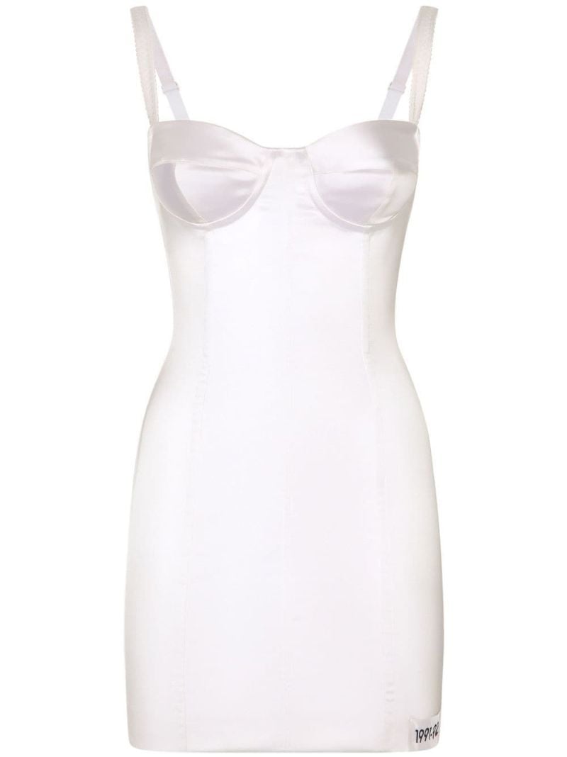 White Bustier Mini Dress