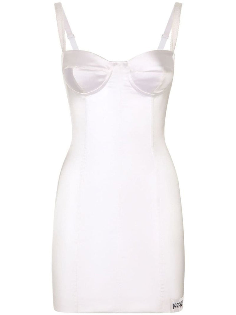 White Bustier Mini Dress