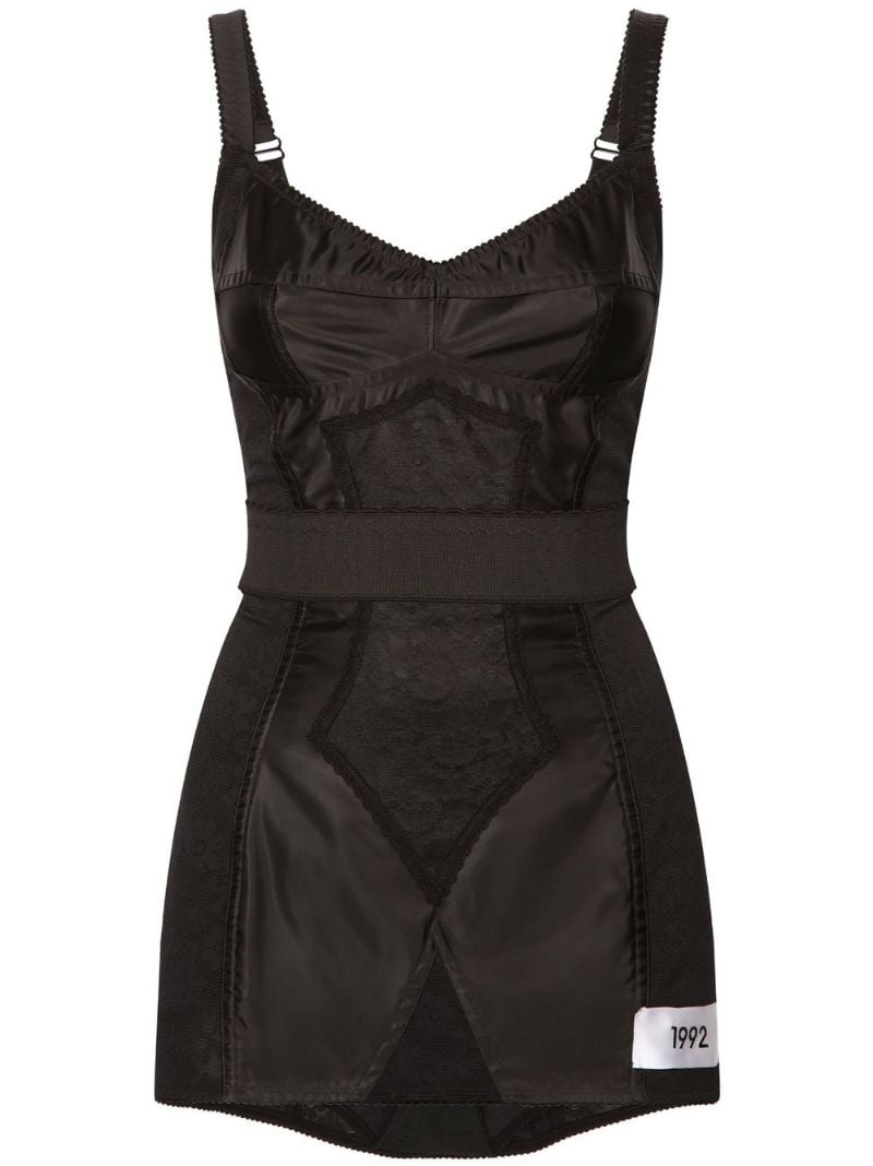 Black Panelled Mini Dress