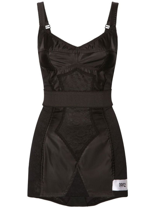 Black Panelled Mini Dress