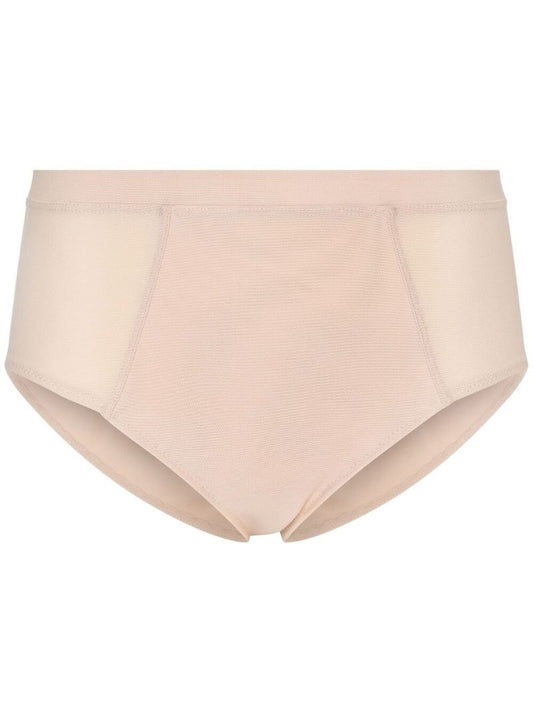 X Kim Kardashian Neutral Mid-rise Mesh Briefs