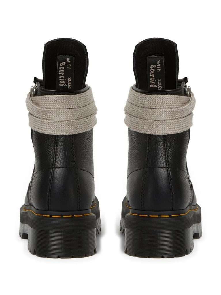 Black X Dr. Martens Leather Ankle Boots