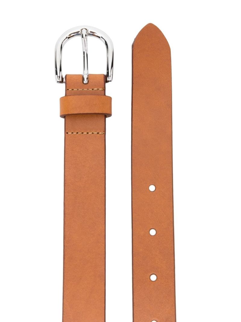 Brown Zap Leather Belt