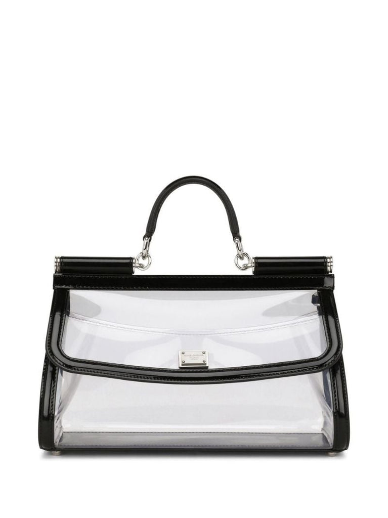 Neutral Sicily Pvc Top Handle Bag