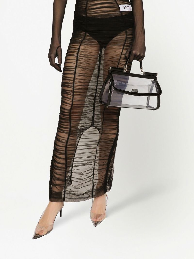 Neutral Sicily Pvc Top Handle Bag