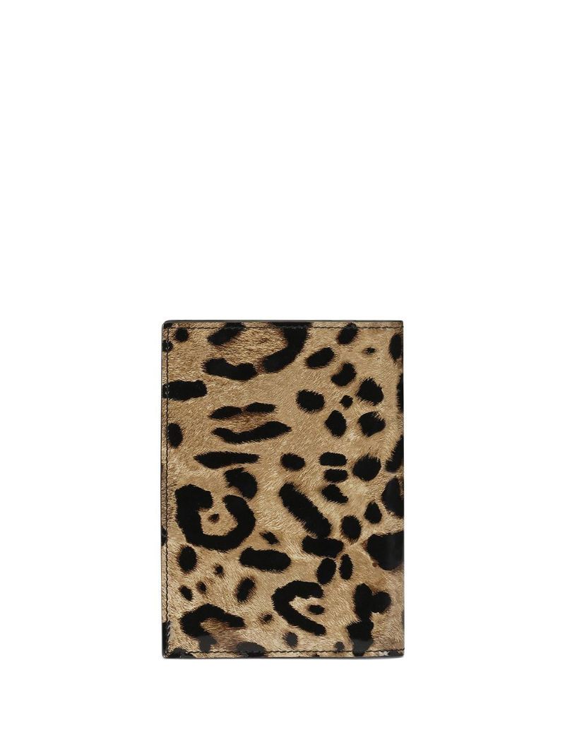 Brown Leopard Print Bi-fold Wallet