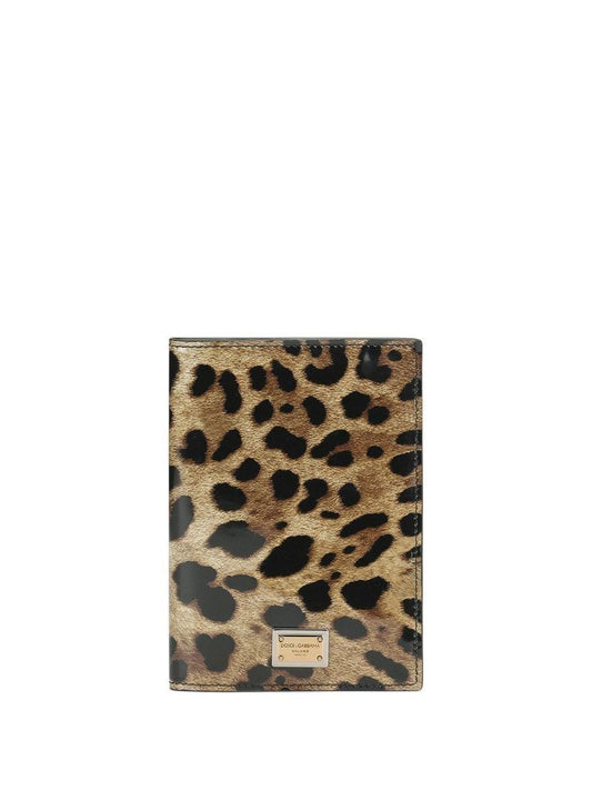 Brown Leopard Print Bi-fold Wallet