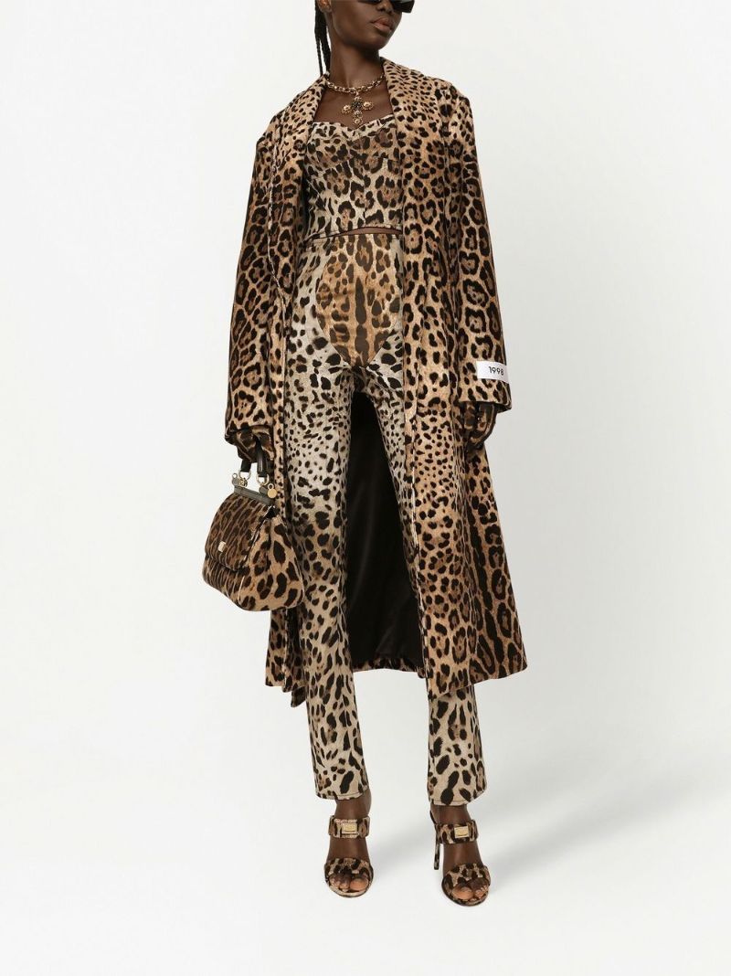 Brown Leopard Print Mules