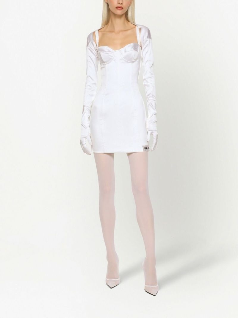 White Satin Finish Bolero