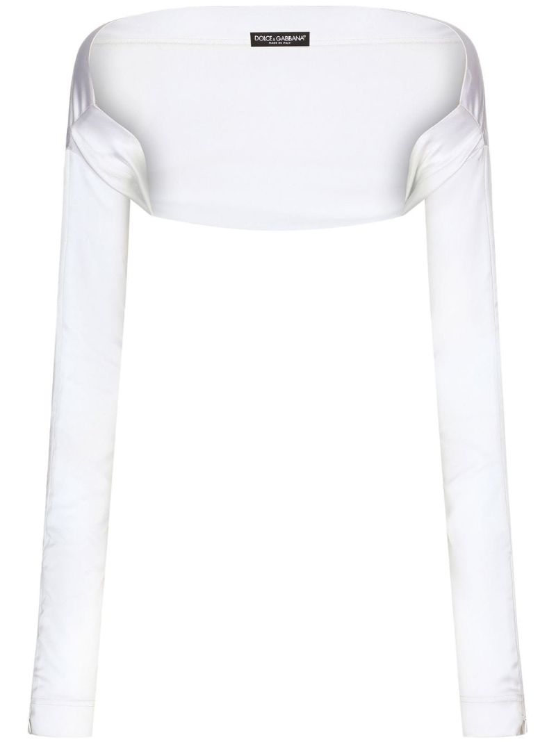 White Satin Finish Bolero