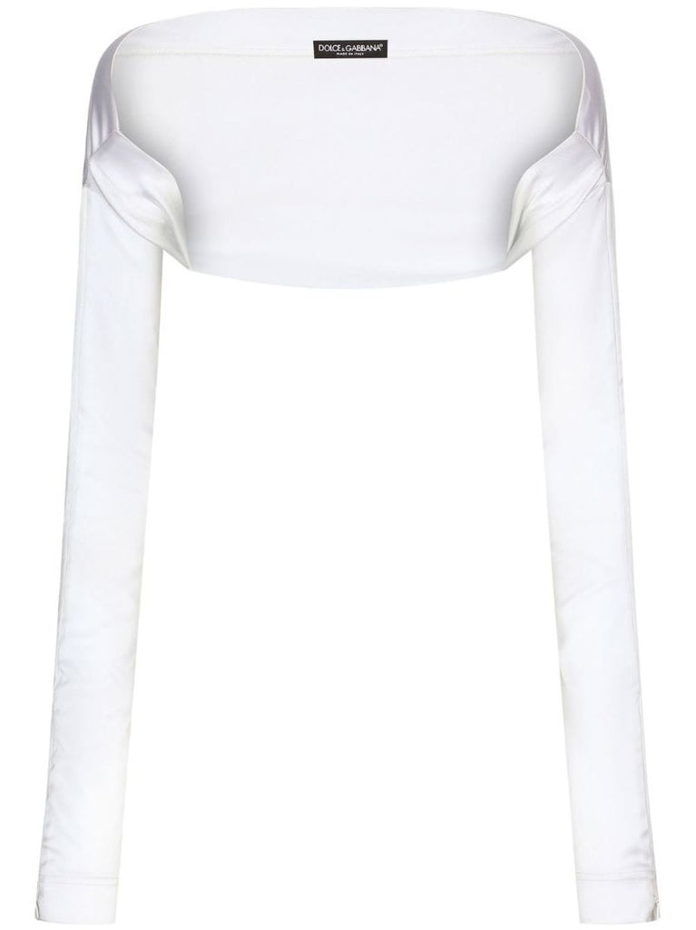 White Satin Finish Bolero