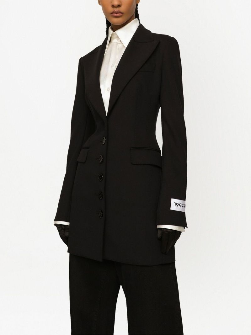 Black Peak Lapel Blazer