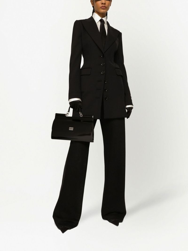 Black Peak Lapel Blazer