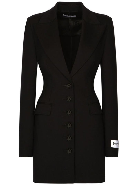 Black Peak Lapel Blazer