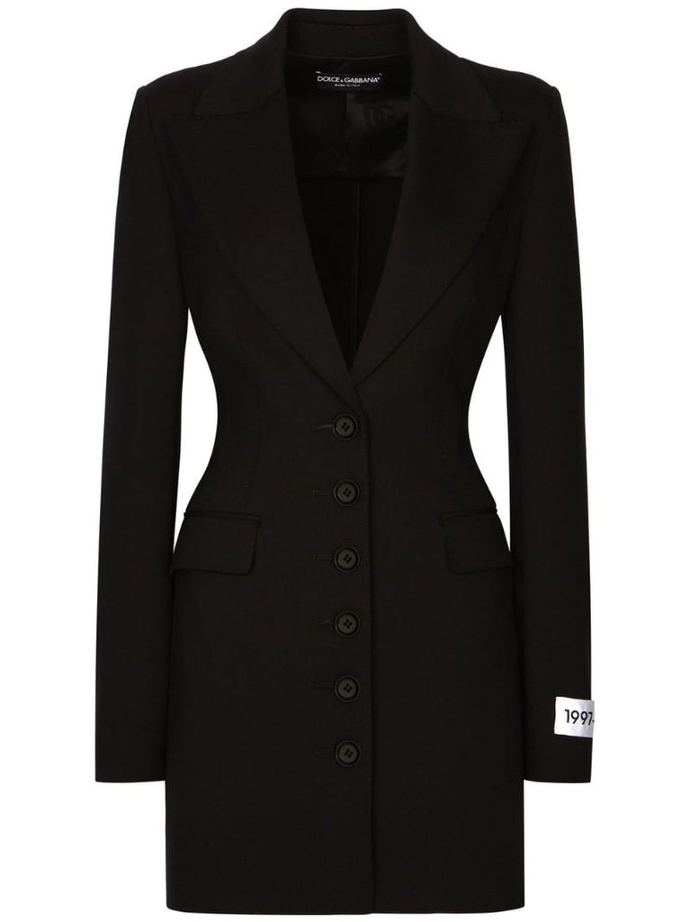 Black Peak Lapel Blazer