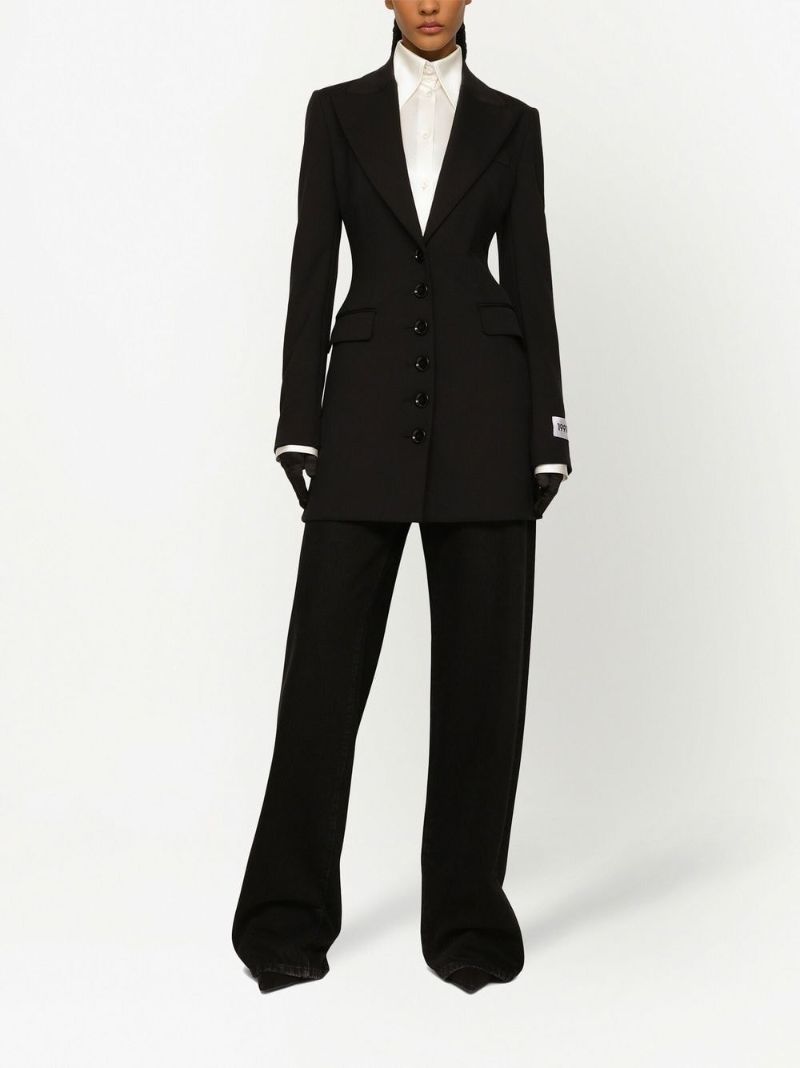Black Peak Lapel Blazer