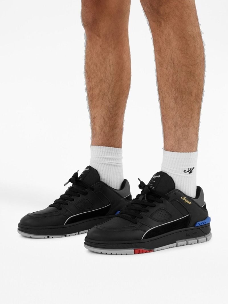 Black Area Low-top Sneakers