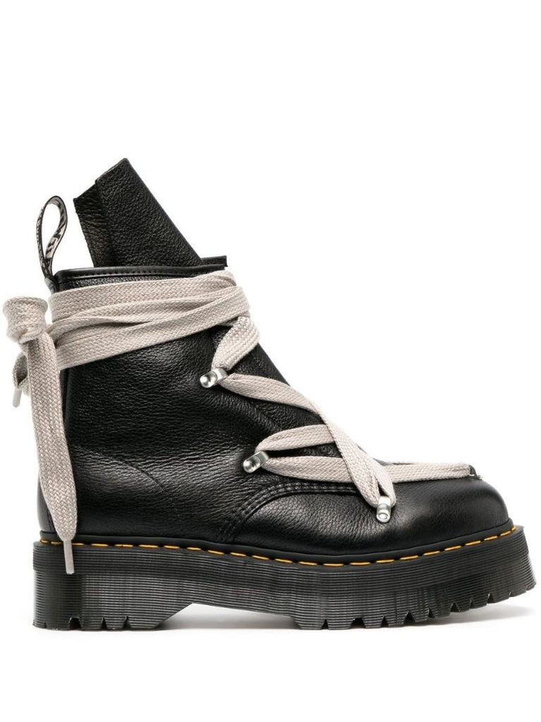 X Dr. Martens Black Lace-up Leather Boots