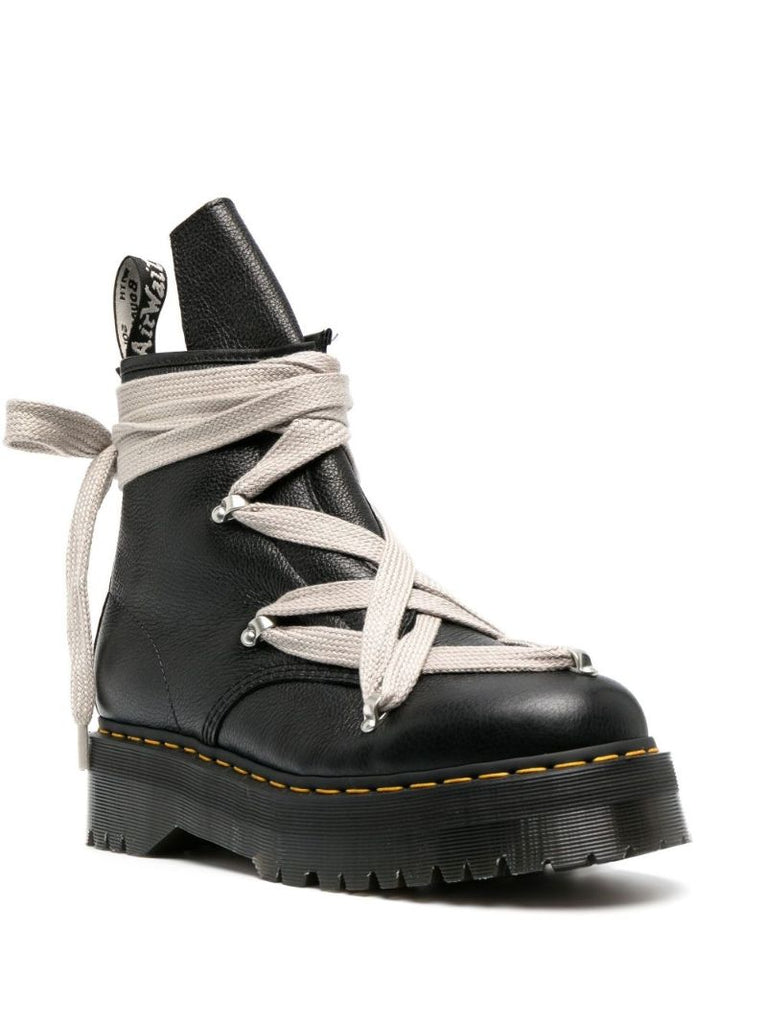X Dr. Martens Black Lace-up Leather Boots