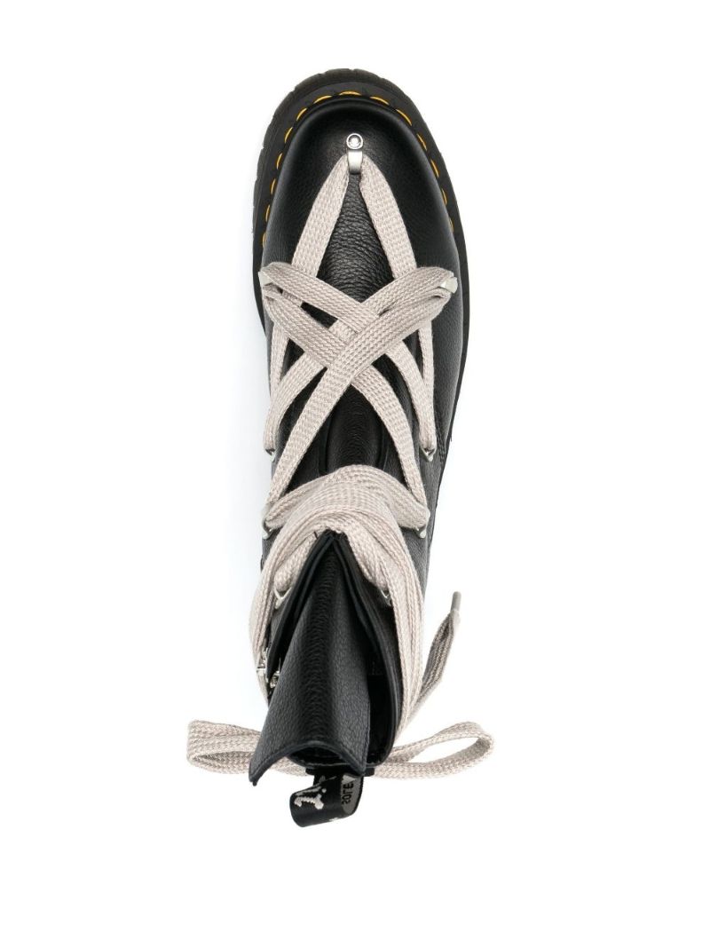 X Dr. Martens Black Lace-up Leather Boots