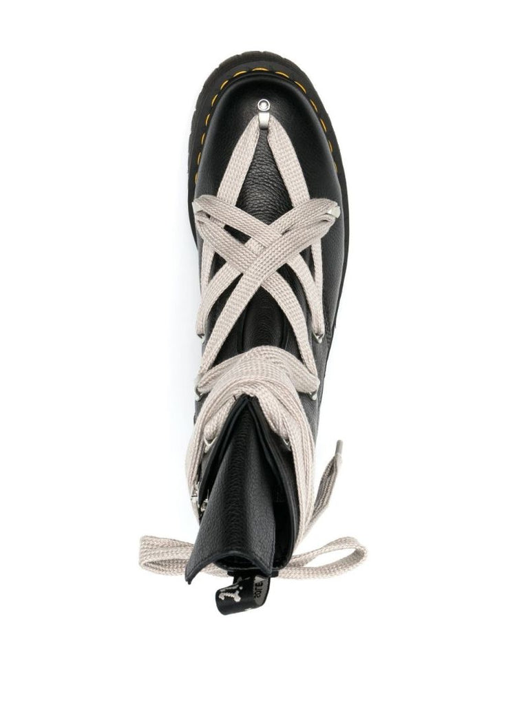 X Dr. Martens Black Lace-up Leather Boots