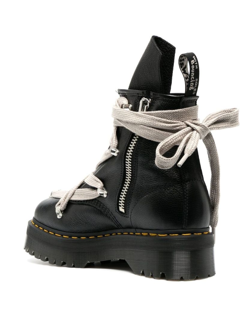 X Dr. Martens Black Lace-up Leather Boots