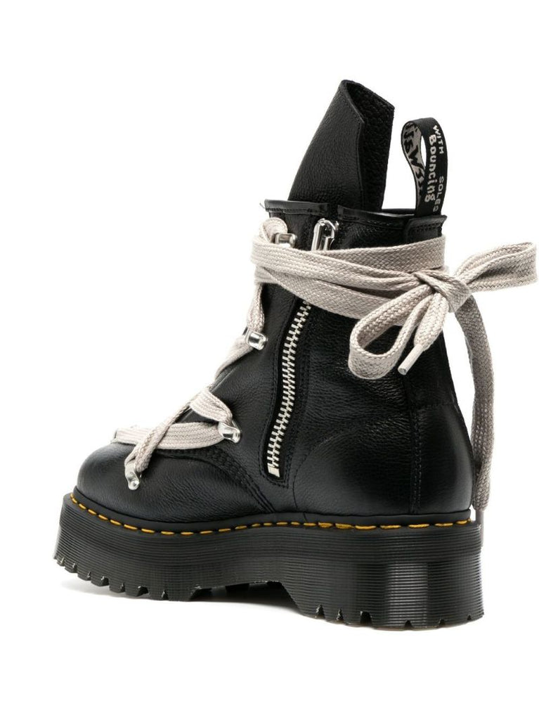 X Dr. Martens Black Lace-up Leather Boots