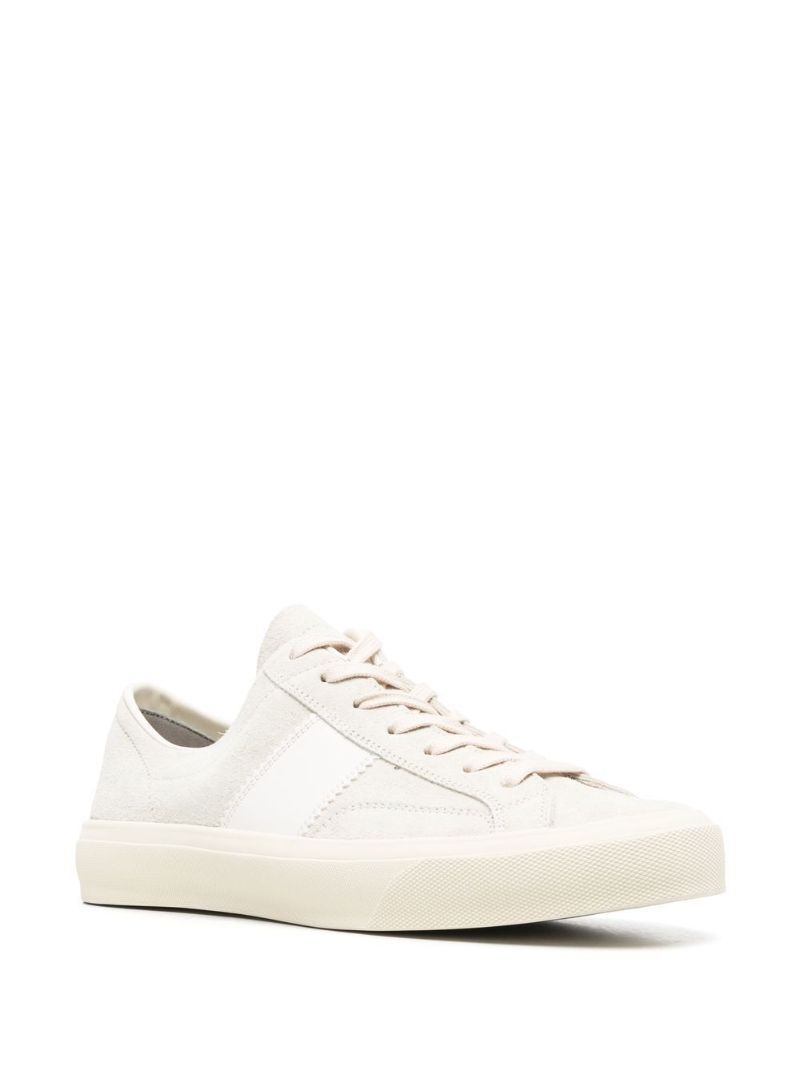 Neutral Logo Patch Low-top Sneakers