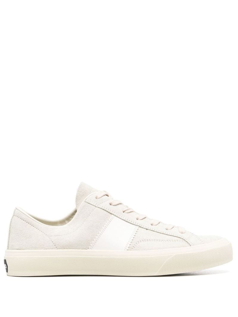 Neutral Logo Patch Low-top Sneakers