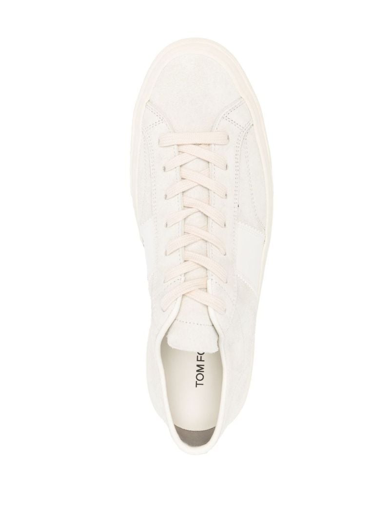 Neutral Logo Patch Low-top Sneakers