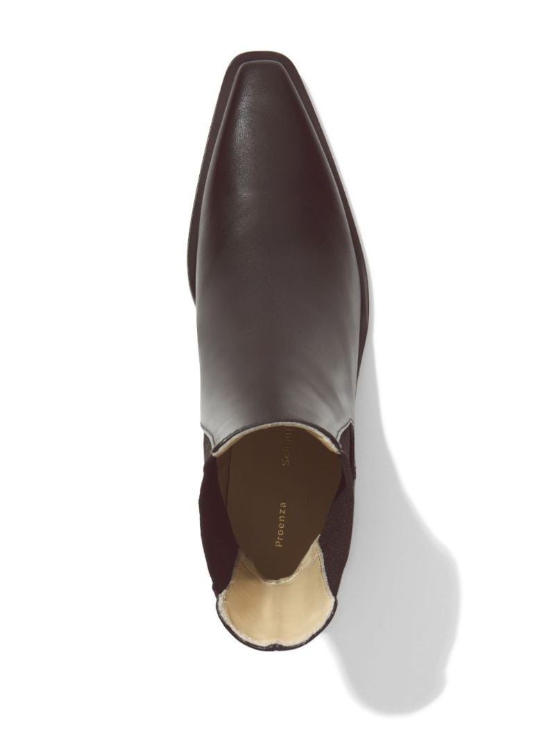Brown Bronco Leather Ankle Boots