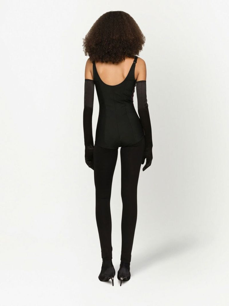 X Kim Kardashian Red Velvet Corset Bodysuit