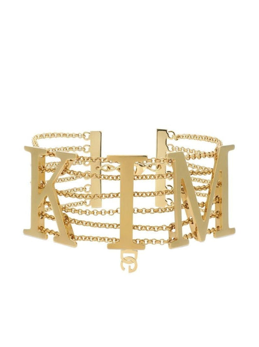 X Kim Kardashian Gold-tone Kim Necklace