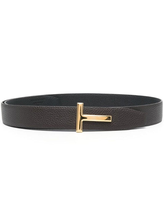 Brown T Icon Reversible Belt