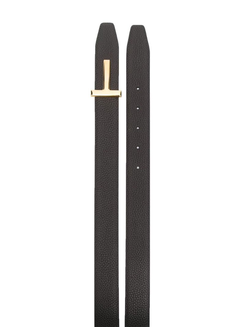 Brown T Icon Reversible Belt