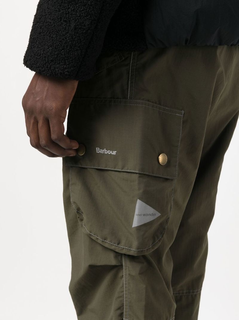 X and Wander Green Splits Cargo Trousers