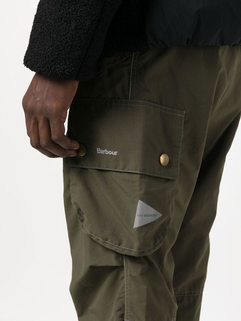 X and Wander Green Splits Cargo Trousers