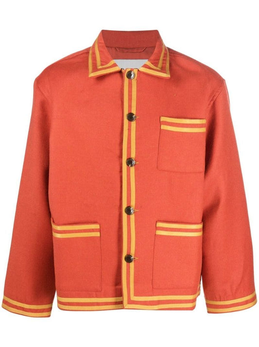 Red Society Club Embroidered Wool Jacket