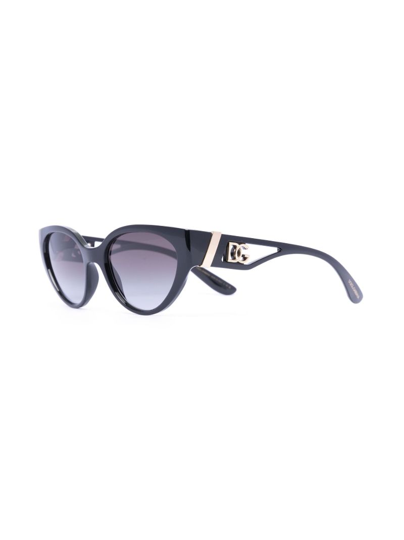 Black Logo Plaque Sunglasses