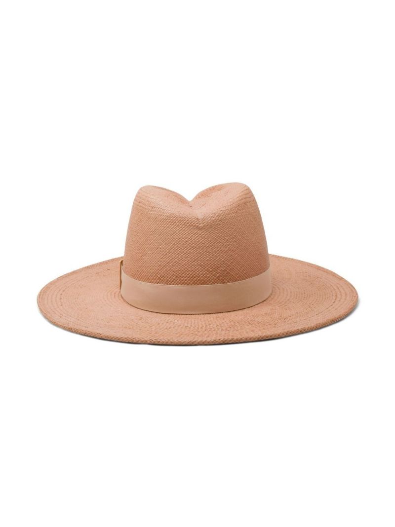 Neutral Jeanne Straw Panama Hat