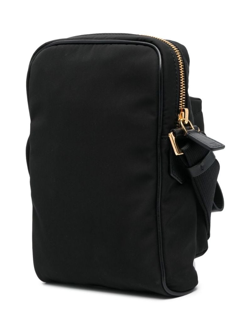 Black Logo Lozenge Cross Body Bag