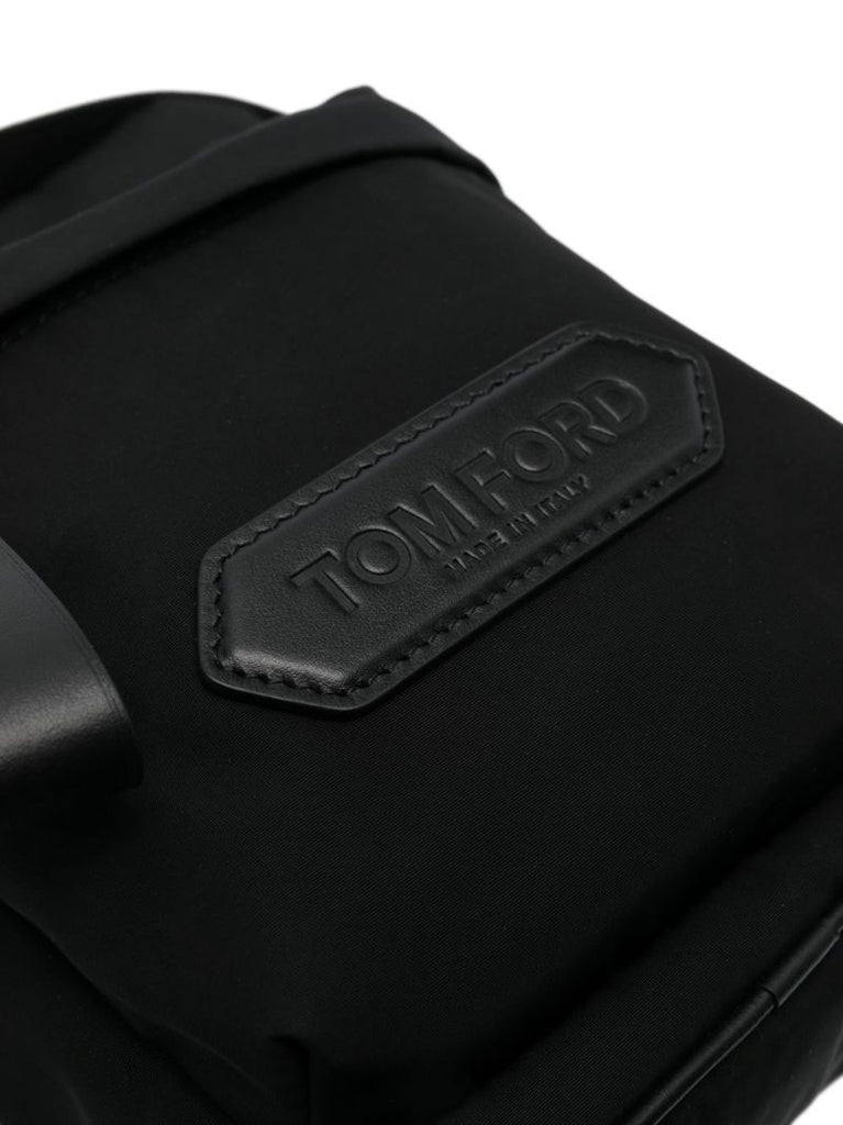 Black Logo Lozenge Cross Body Bag